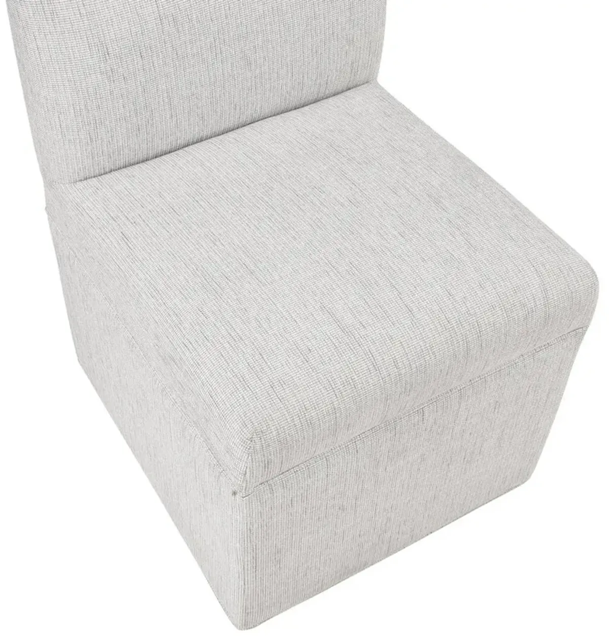 Comfort Pointe Delray Modern Upholstered Castered Chair in Sea Oat