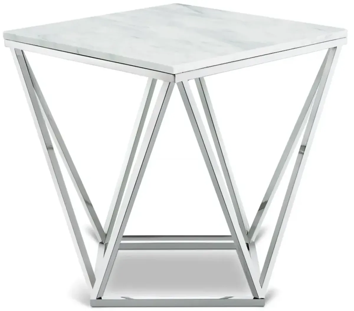 Meridian Furniture Skyler Chrome End Table