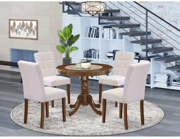 5 Piece Mid Century Modern Dining Table Set consists A Modern Kitchen Table