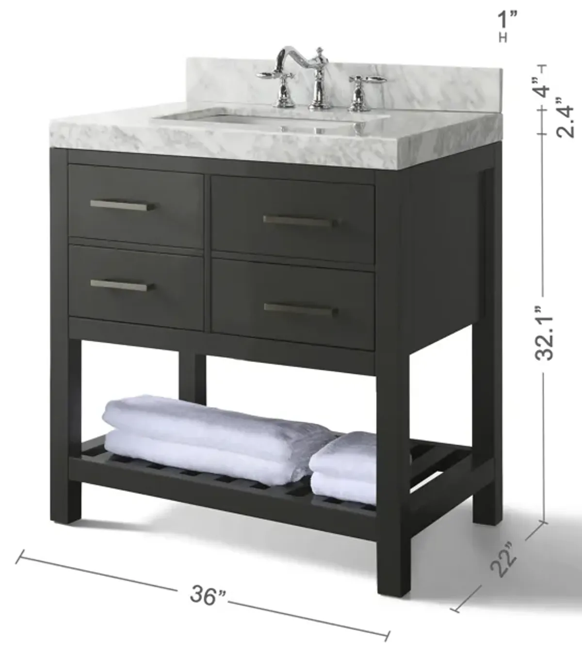 Elizabeth 36 in. Bath Vanity Set