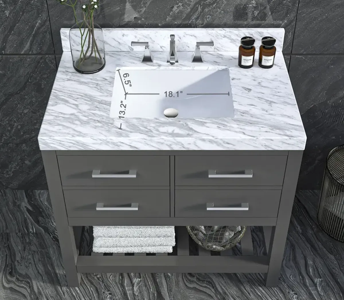 Elizabeth 36 in. Bath Vanity Set