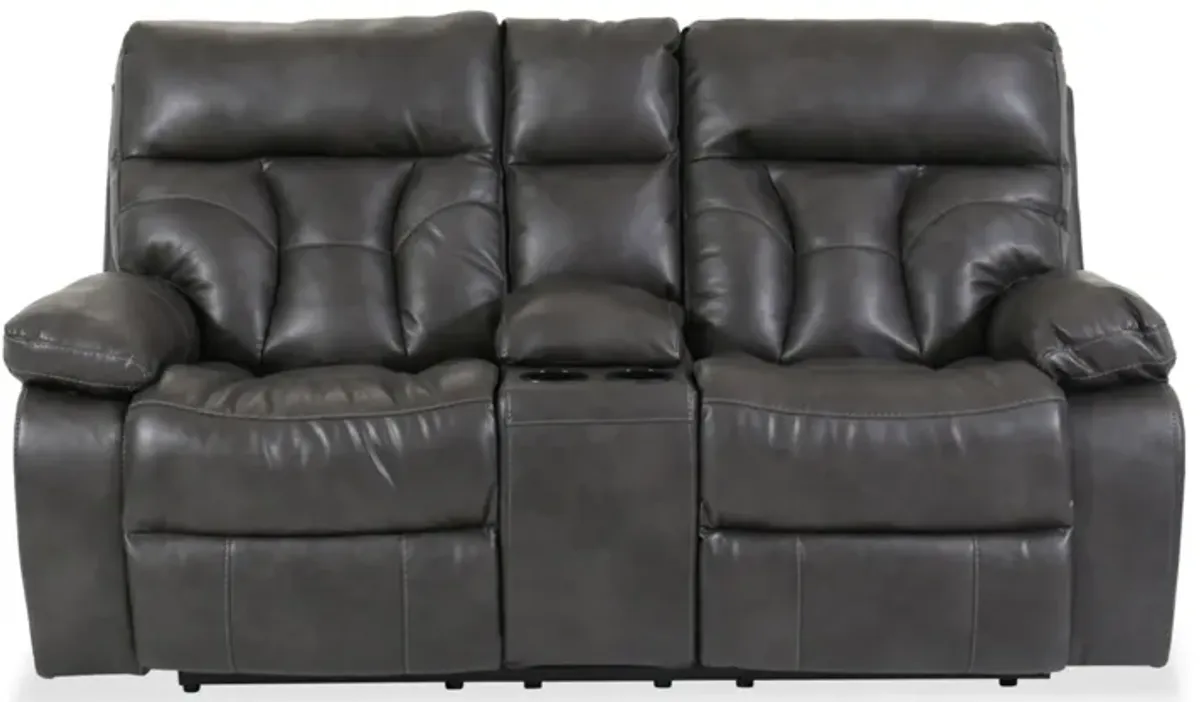 Willamen Double Reclining Loveseat With Console