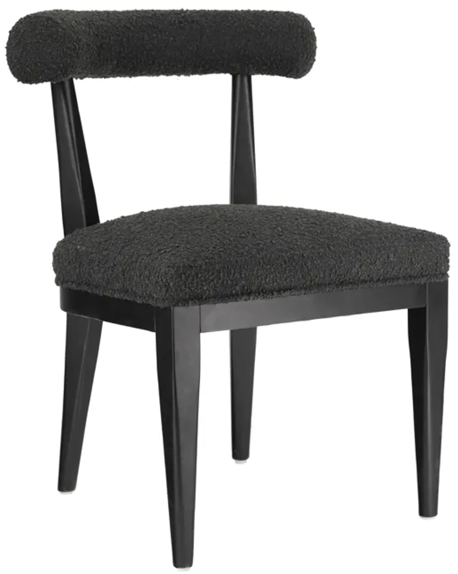 Palla Black Boucle Dining Chair