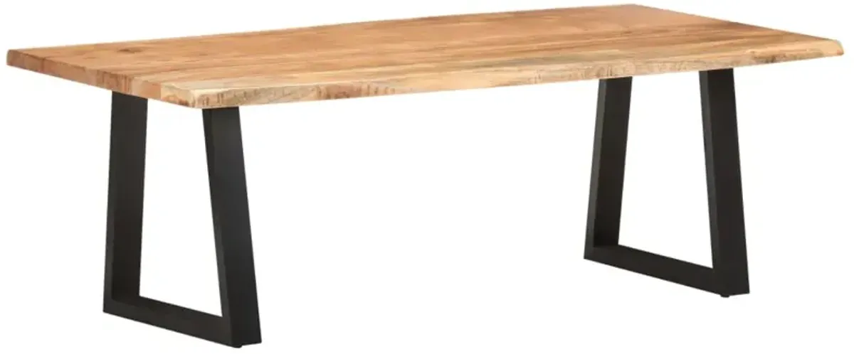 vidaXL Coffee Table with Live Edges 45.3x23.6x15.7 Solid Acacia Wood