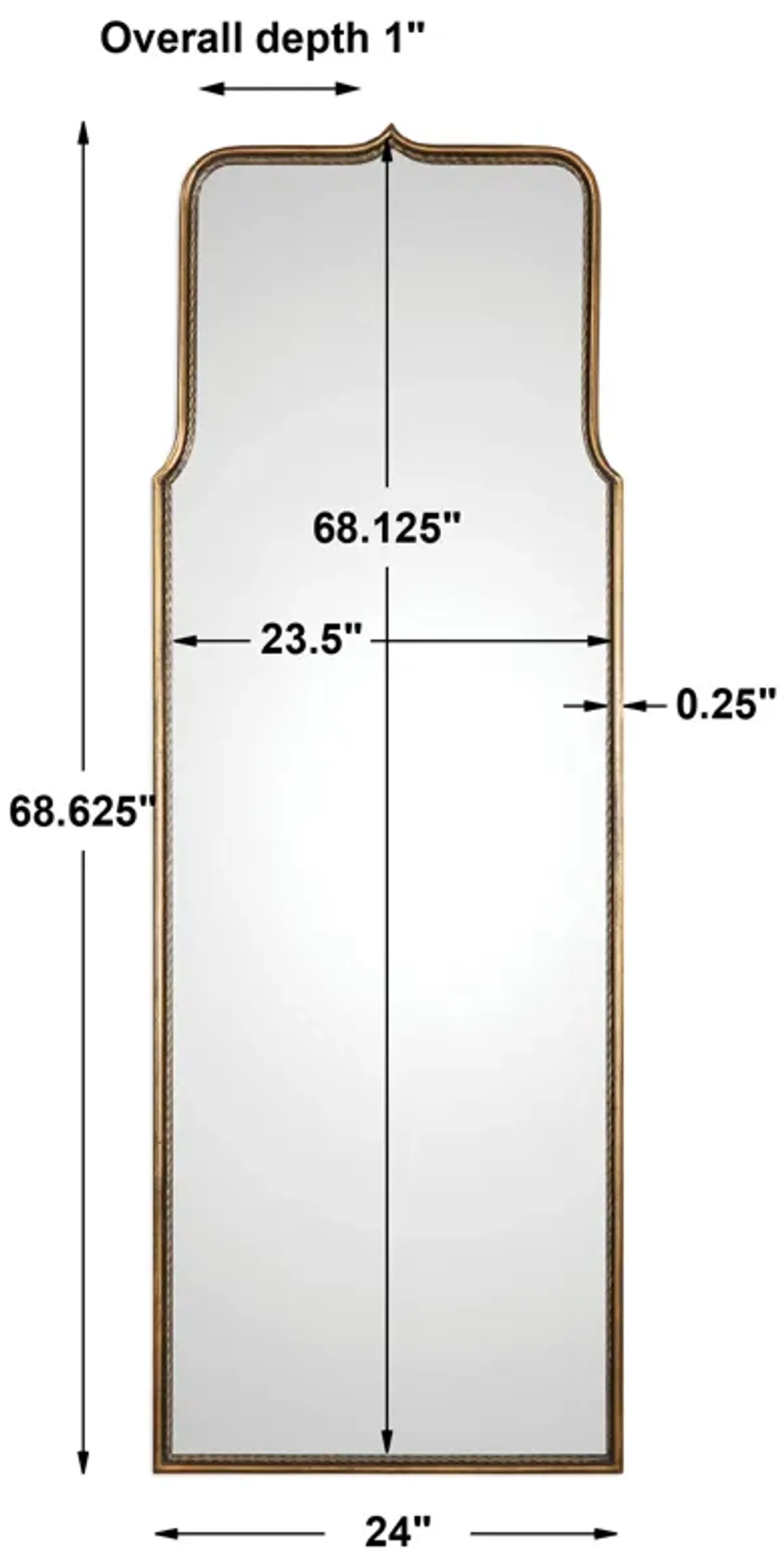 Adelasia Antiqued Mirror