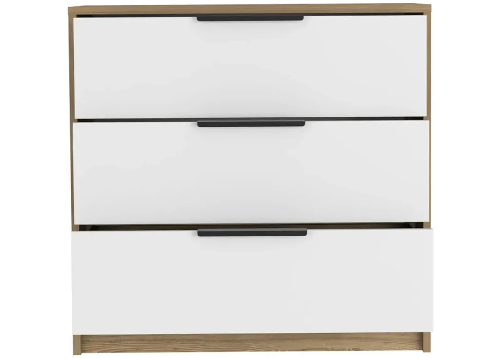 3 Drawers Dresser Maryland, Bedroom, White / Pine