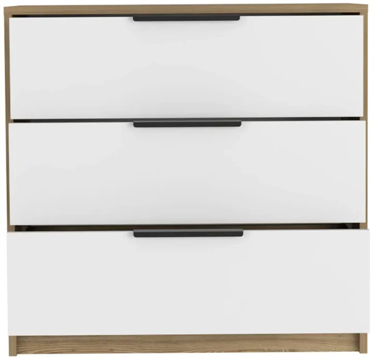 3 Drawers Dresser Maryland, Bedroom, White / Pine