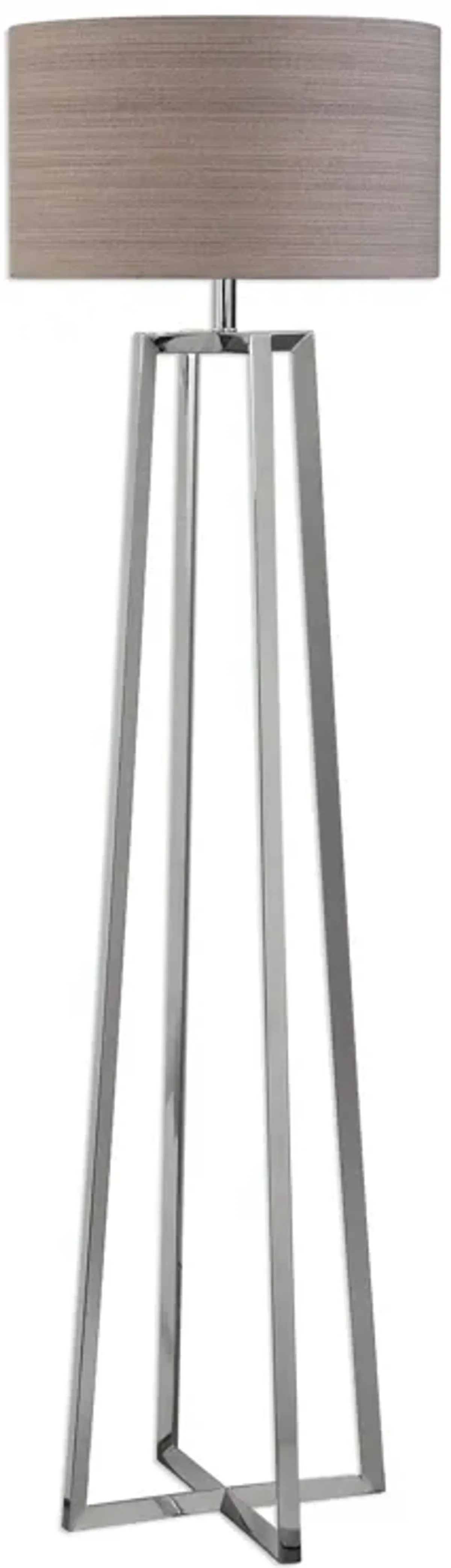 Uttermost Keokee Polished Nickel Floor Lamp