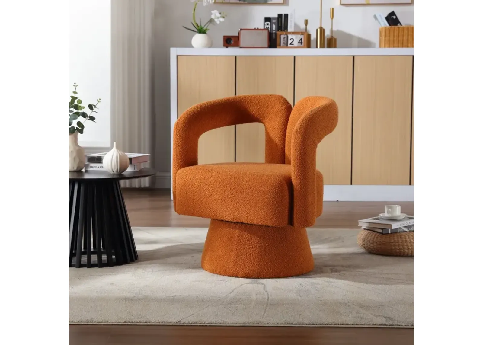 360 Degree Swivel Cuddle Chairs, Round Armchairs for Home & Office