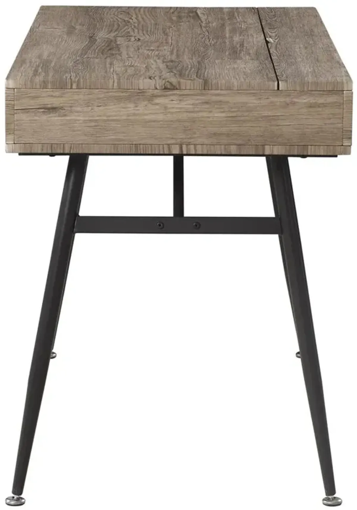 Rafael 1-drawer Writing Desk Rustic Driftwood