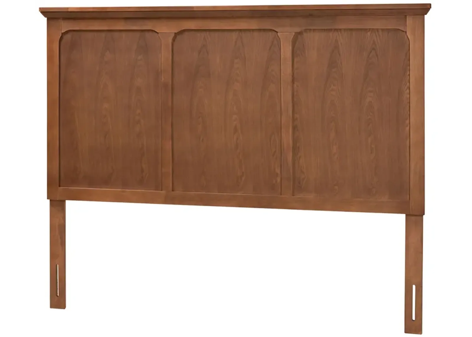 Baxton Studio Alarice Classic and Traditional Ash Walnut Finished Wood Queen Size Headboard