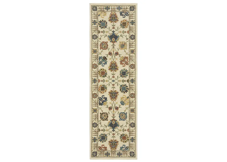 Francesca 2'3" x 7'6" Ivory Rug