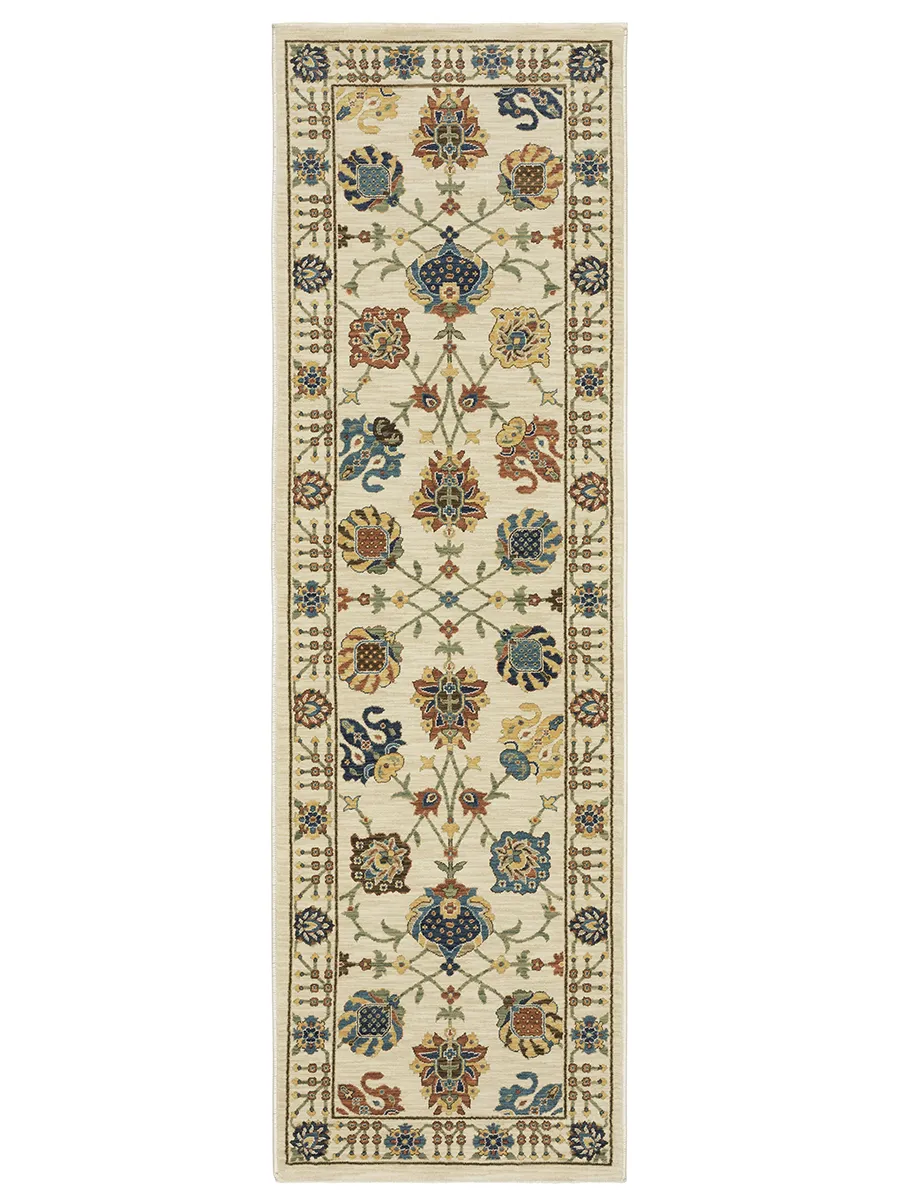 Francesca 2'3" x 7'6" Ivory Rug