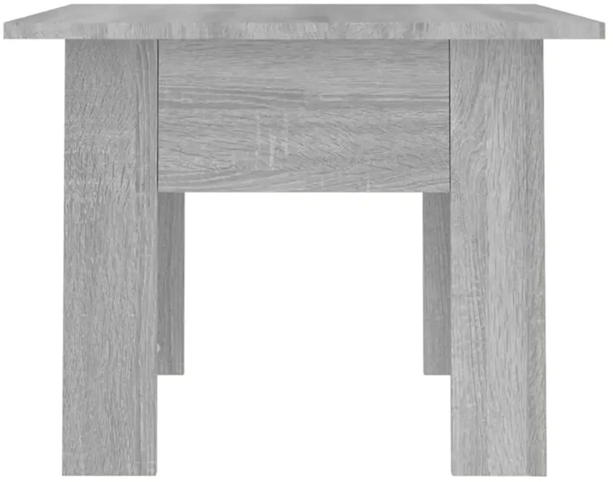 vidaXL Coffee Table Gray Sonoma 21.7"x21.7"x16.5" Engineered Wood