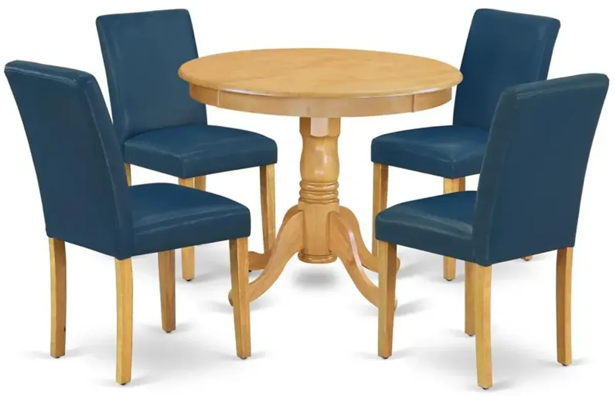 Dining Room Set Oak, ANAB5-OAK-55