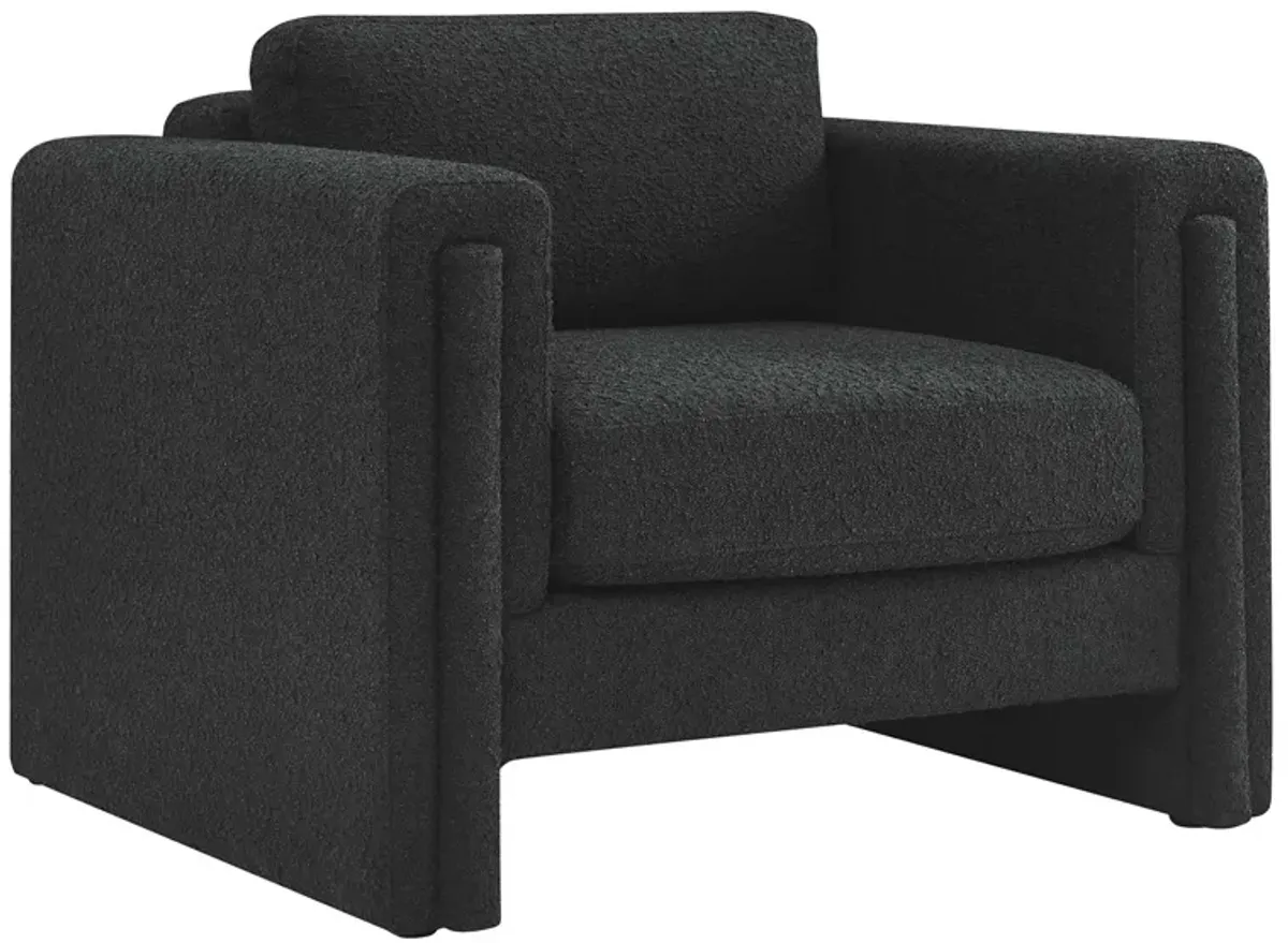 Visible Boucle Fabric Armchair