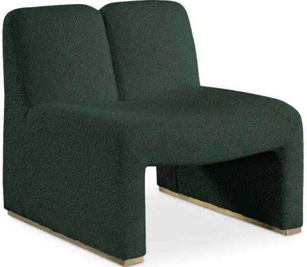 Meridian Furniture Alta Green Boucle Fabric Accent Chair
