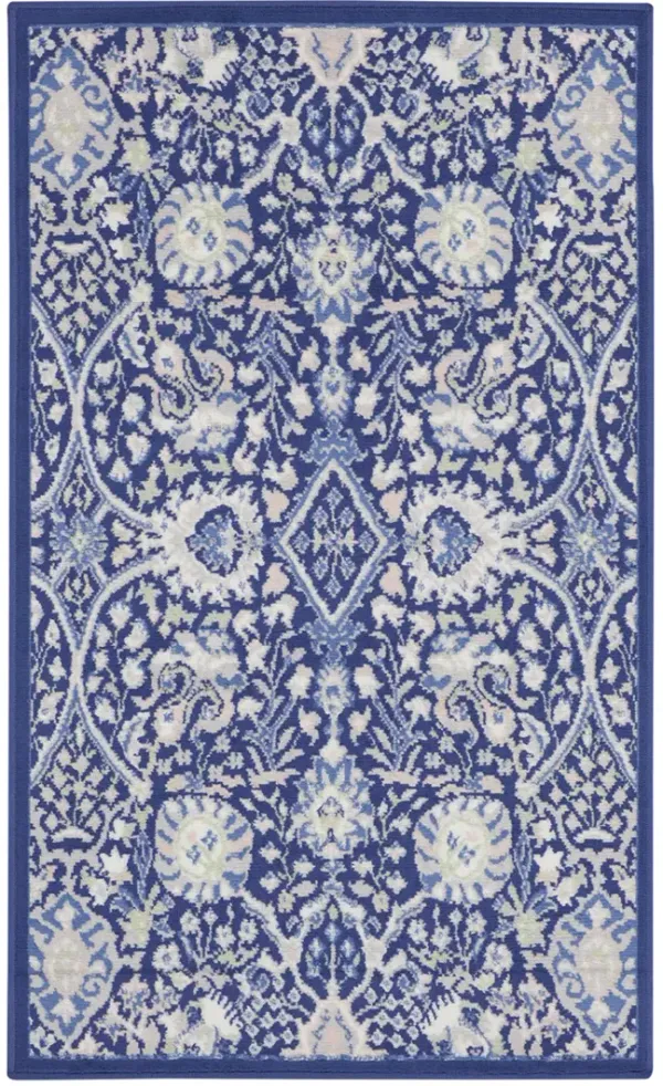 Whimsicle WHS10 Navy/Multicolor 2' x 3' Rug