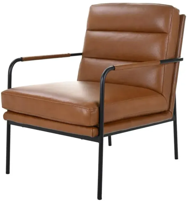Moe's Home Collection Verlaine Armchair Chestnut Brown