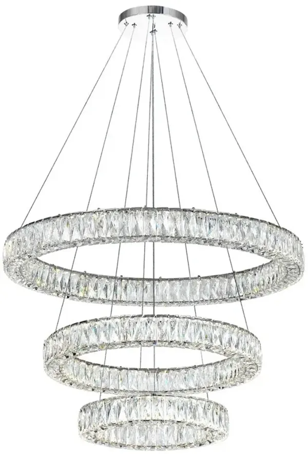CWI Lighting Madeline LED Chandelier With Chrome Finish