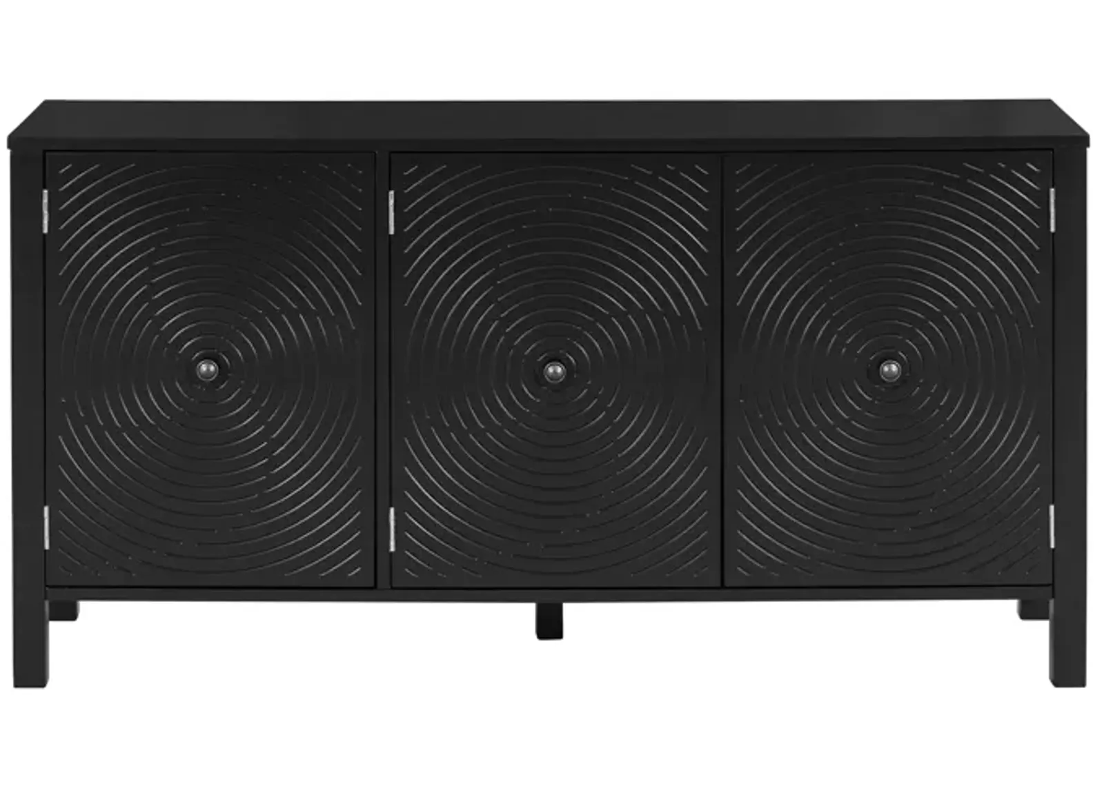 Merax Sideboard Cabinet with Curved Swirl Patterned Doors