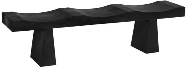Shibumi Bench, Burnt Black Finish