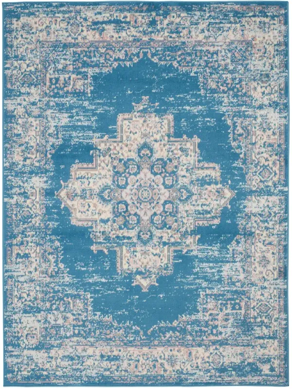 Grafix GRF14 Blue 6' x 9' Rug