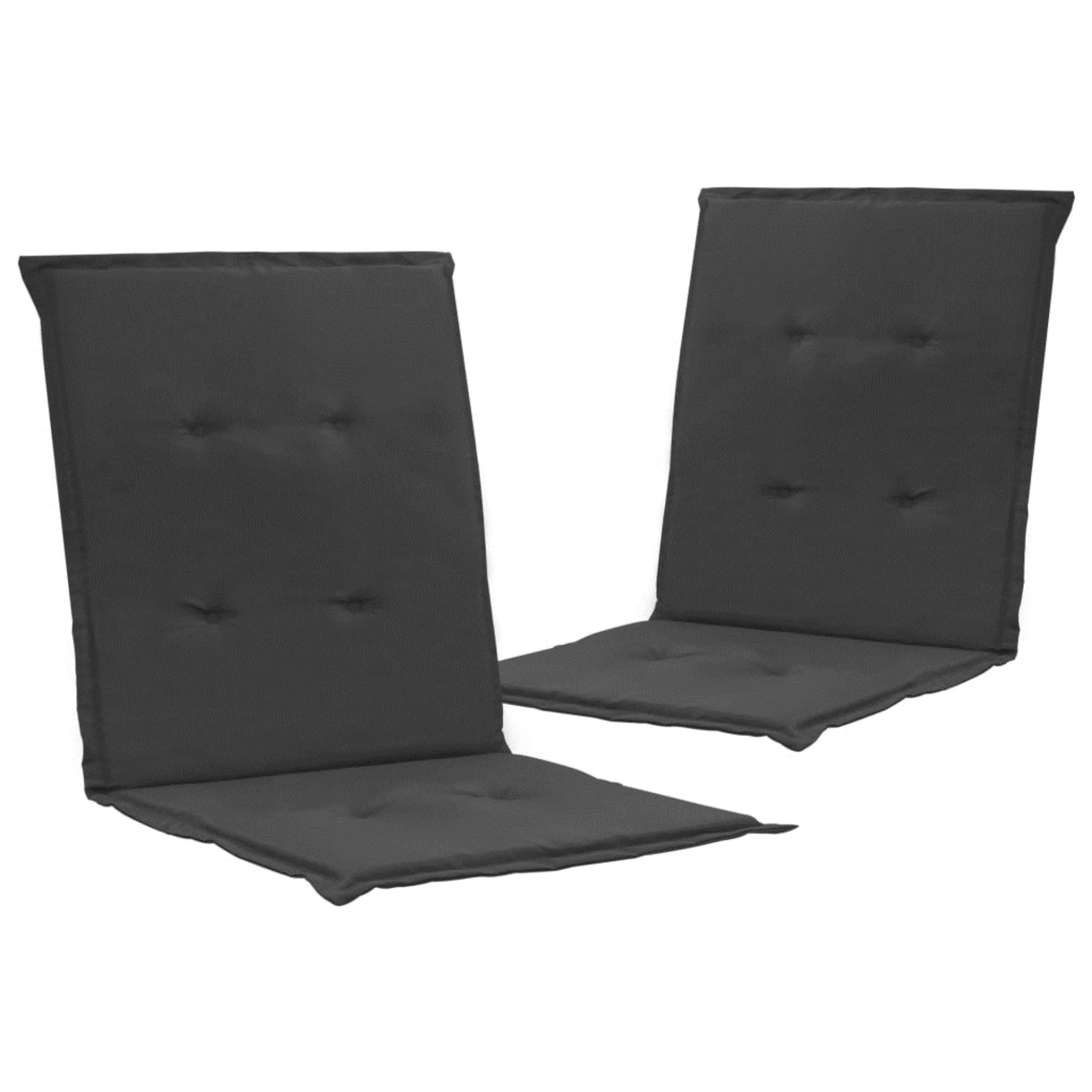 vidaXL Garden Chair Cushions 2 pcs Anthracite 39.4"x19.7"x1.2"