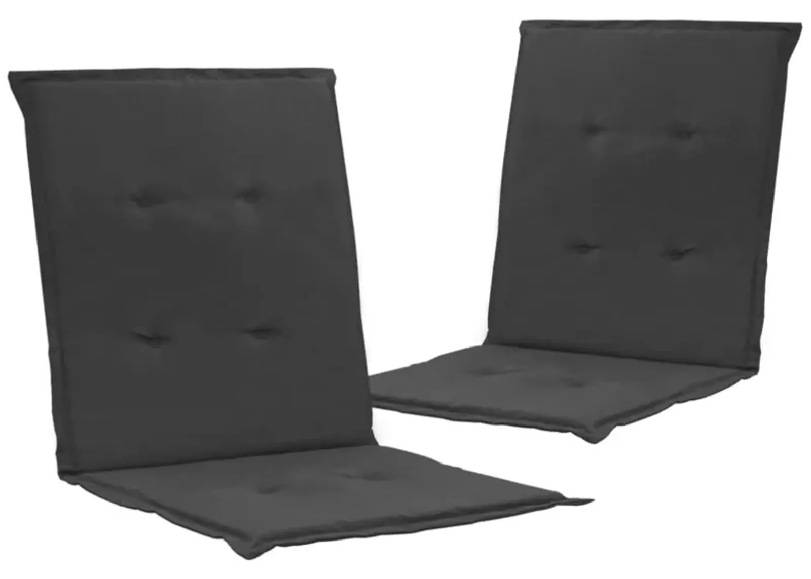 vidaXL Garden Chair Cushions 2 pcs Anthracite 39.4"x19.7"x1.2"