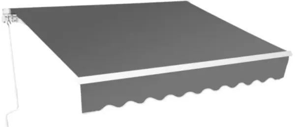 Retractable Awning with Aluminum Alloy Frame, Polyester Cloth for Outdoor Patio Protection
