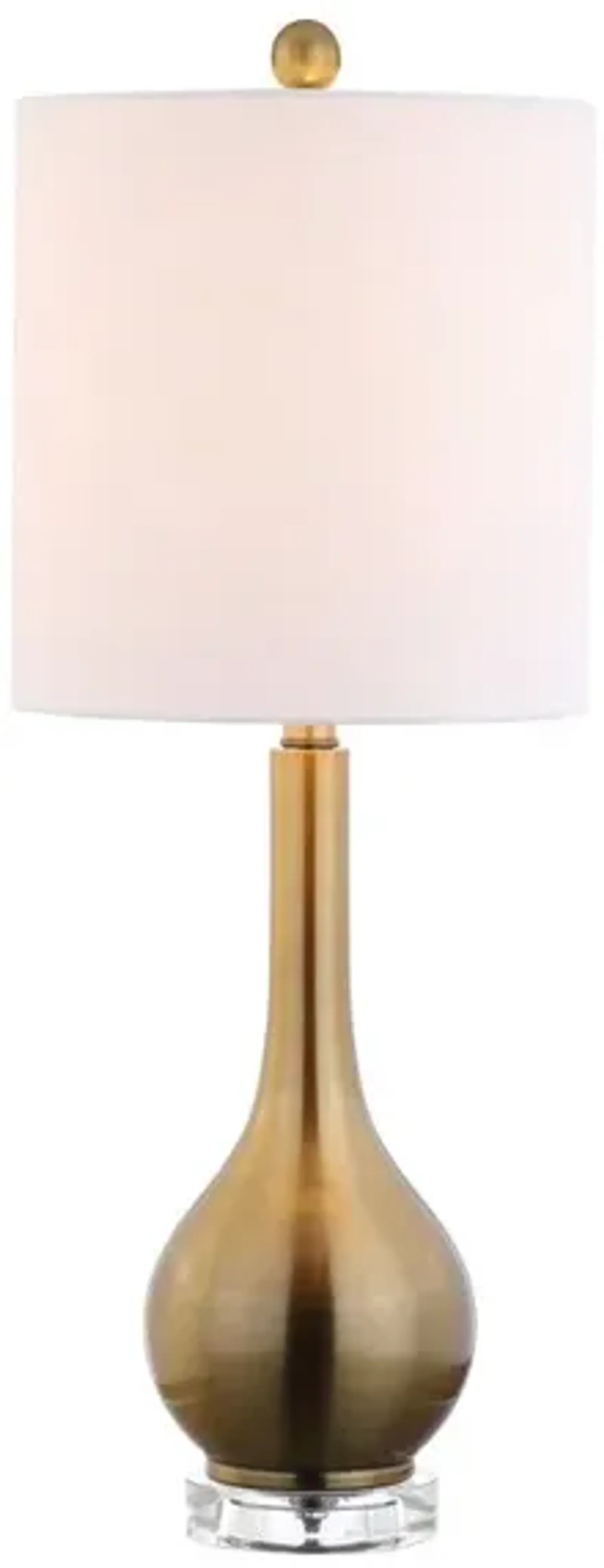 Dylan Metal/Crystal Teardrop LED Table Lamp