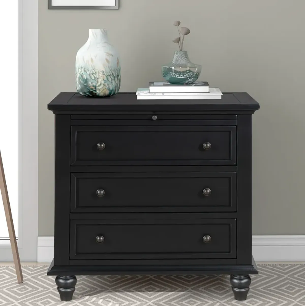 Merax 3-Drawer Bedroom Nightstand Storage Cabinet
