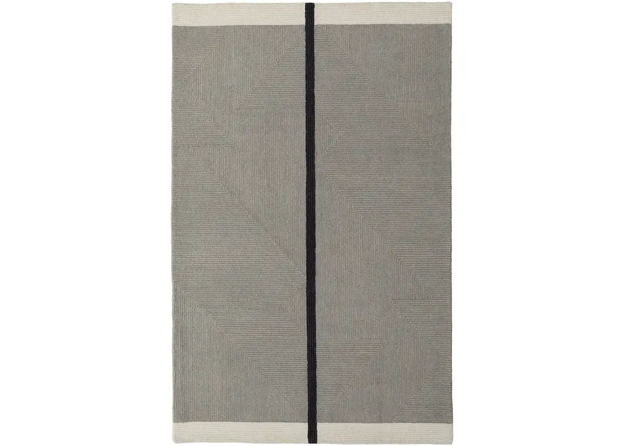 Maguire 8904F Taupe/Black 2' x 3' Rug