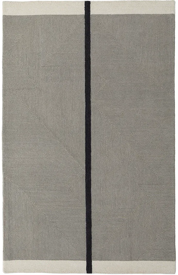 Maguire 8904F Taupe/Black 2' x 3' Rug