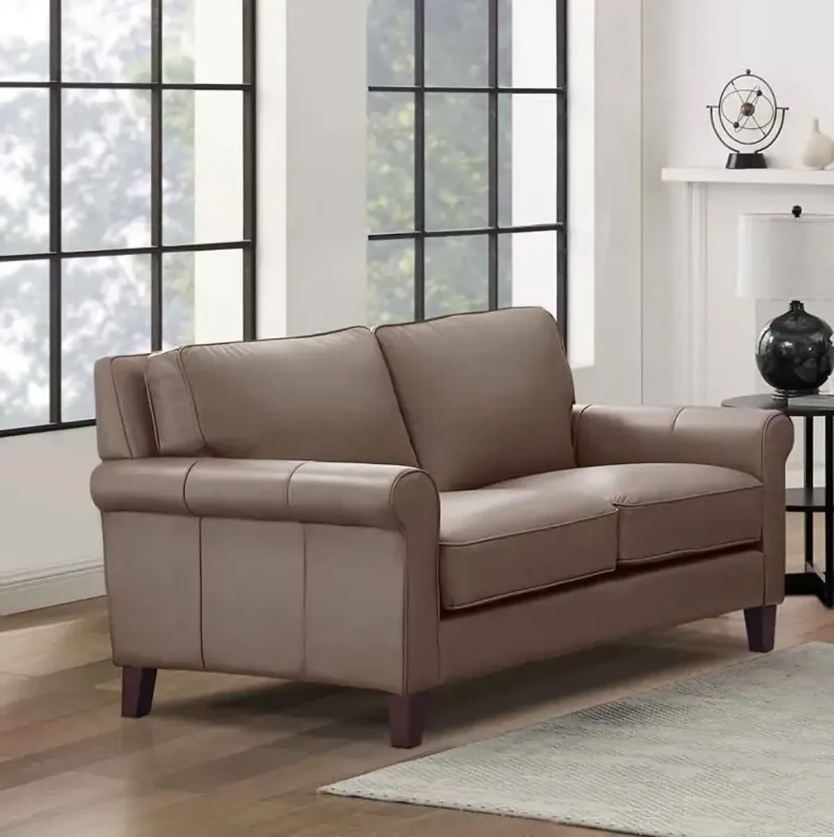 Laguna Top Grain Leather Loveseat