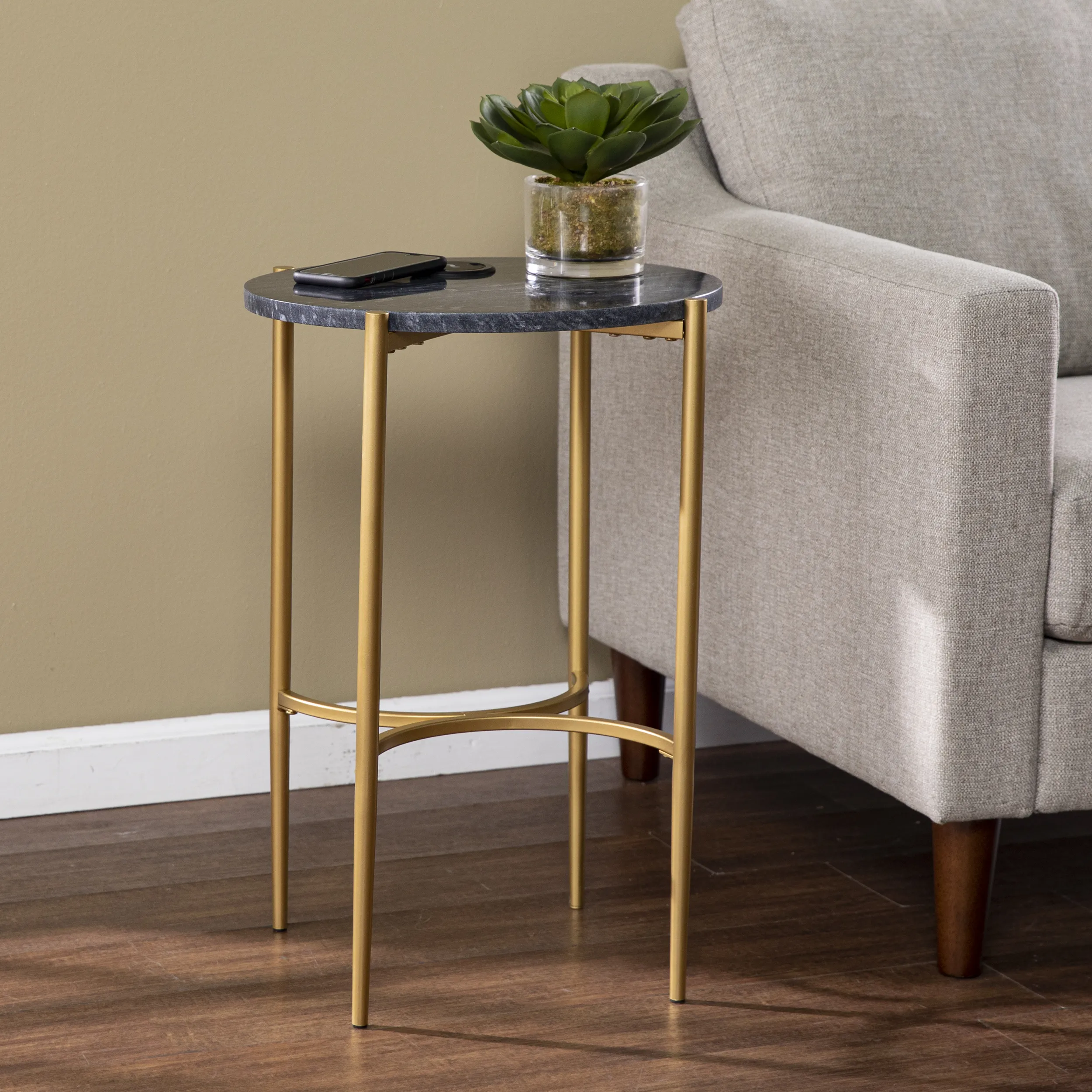 Padstow Side Table with Wireless Charging