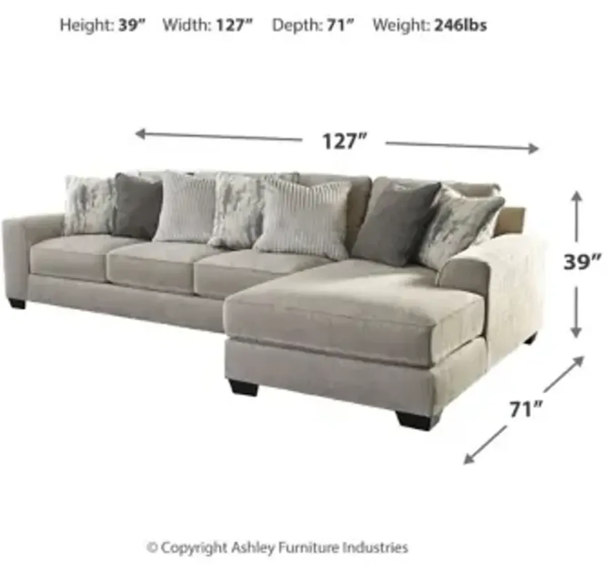 Ardsley 2-Piece Sectional with Chaise