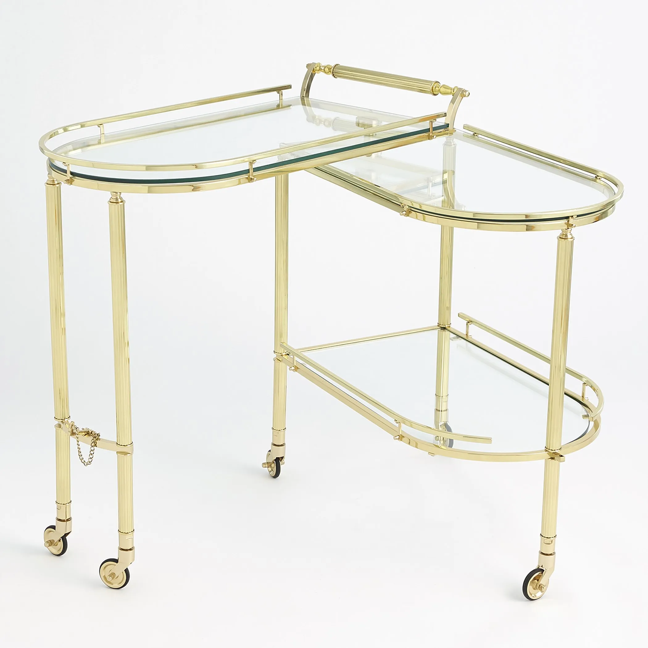 Gallery Folding Bar-Brass