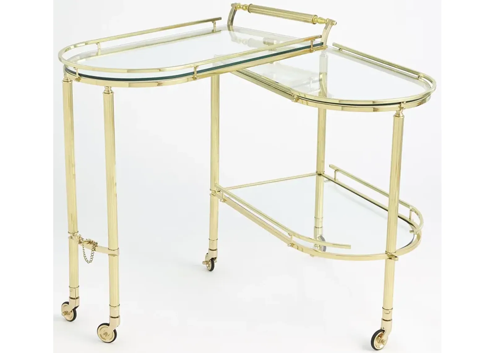 Gallery Folding Bar-Brass