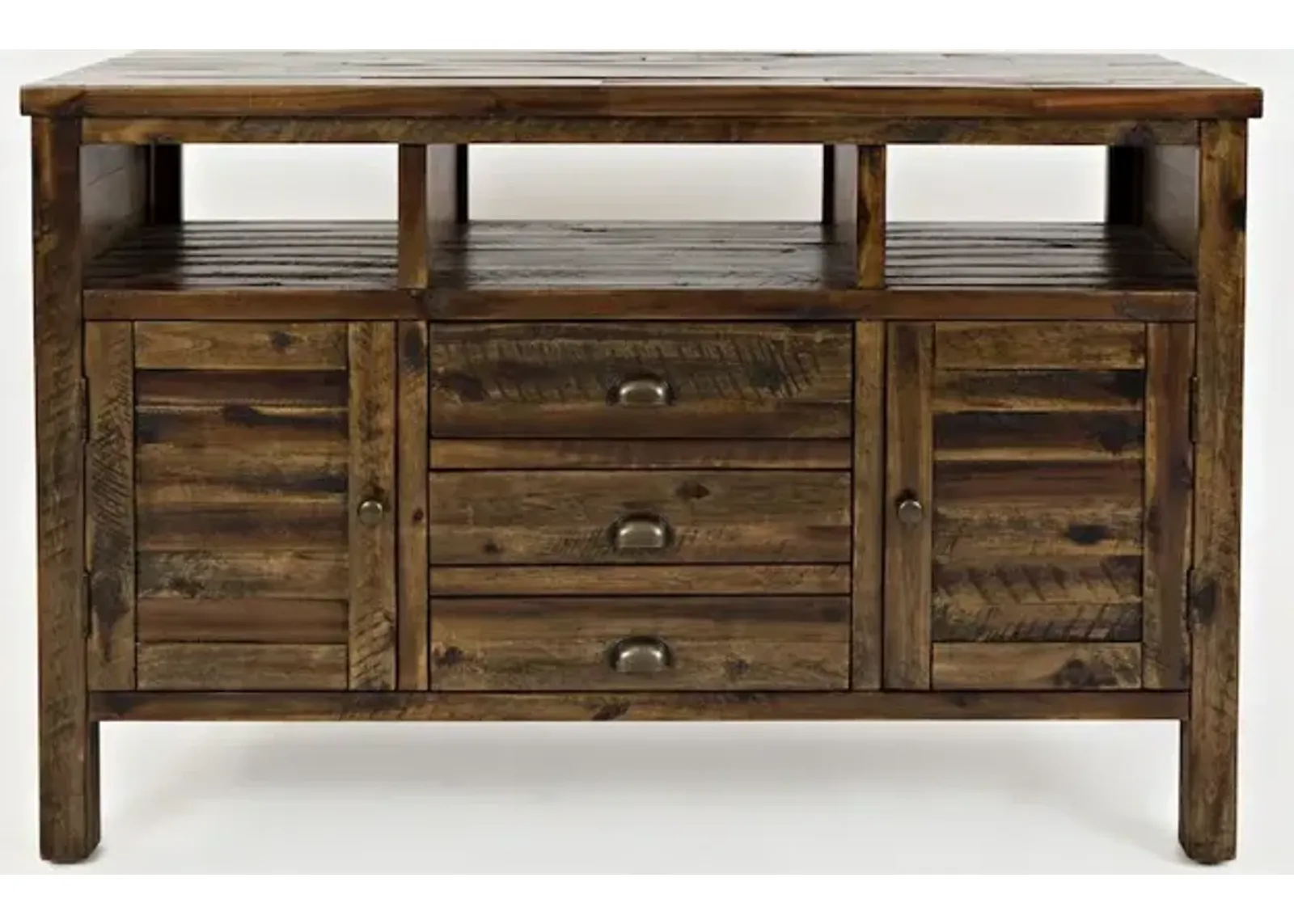 Jofran Artisan's Craft Rustic Farmhouse Distressed Acacia Media Console 50