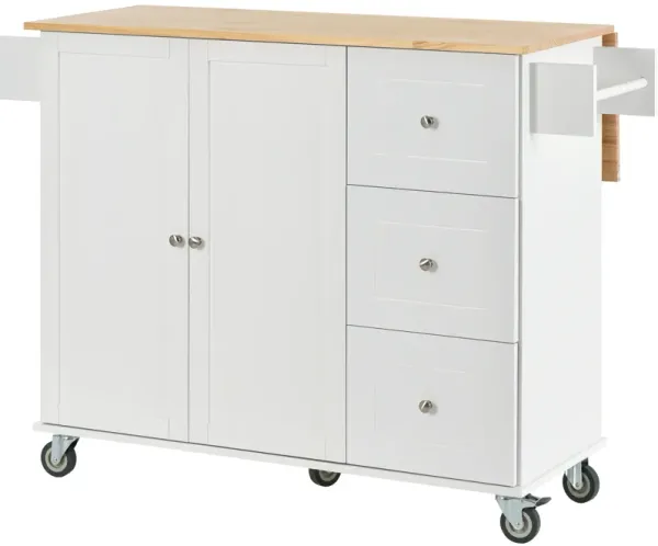 Merax Rolling Mobile Kitchen Island