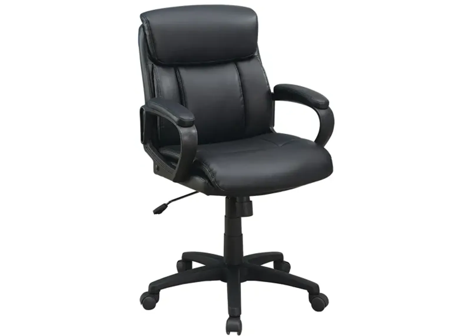 Standard Back Upholstered Office Chair, Black