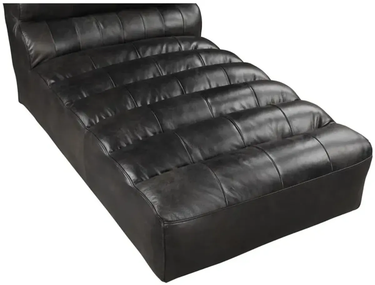 Moe's Home Collection Ramsay Leather Chaise