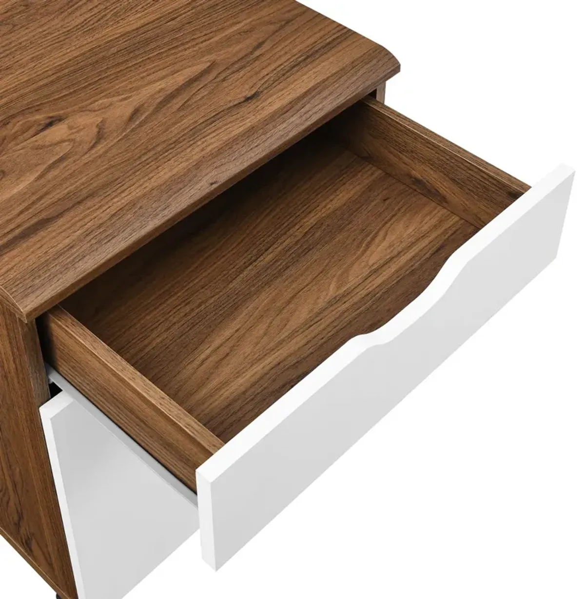 Envision Wood Desk and File Cabinet Set