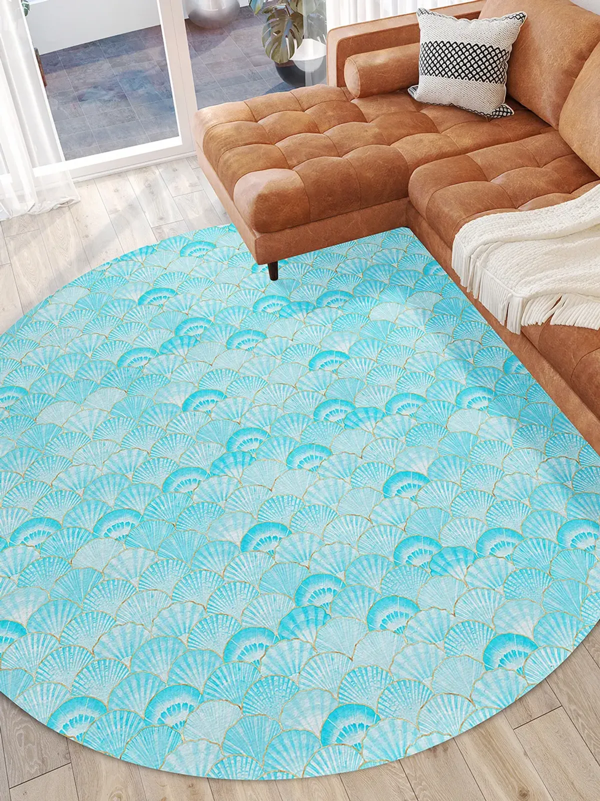 Seabreeze SZ2 Teal 8' Rug