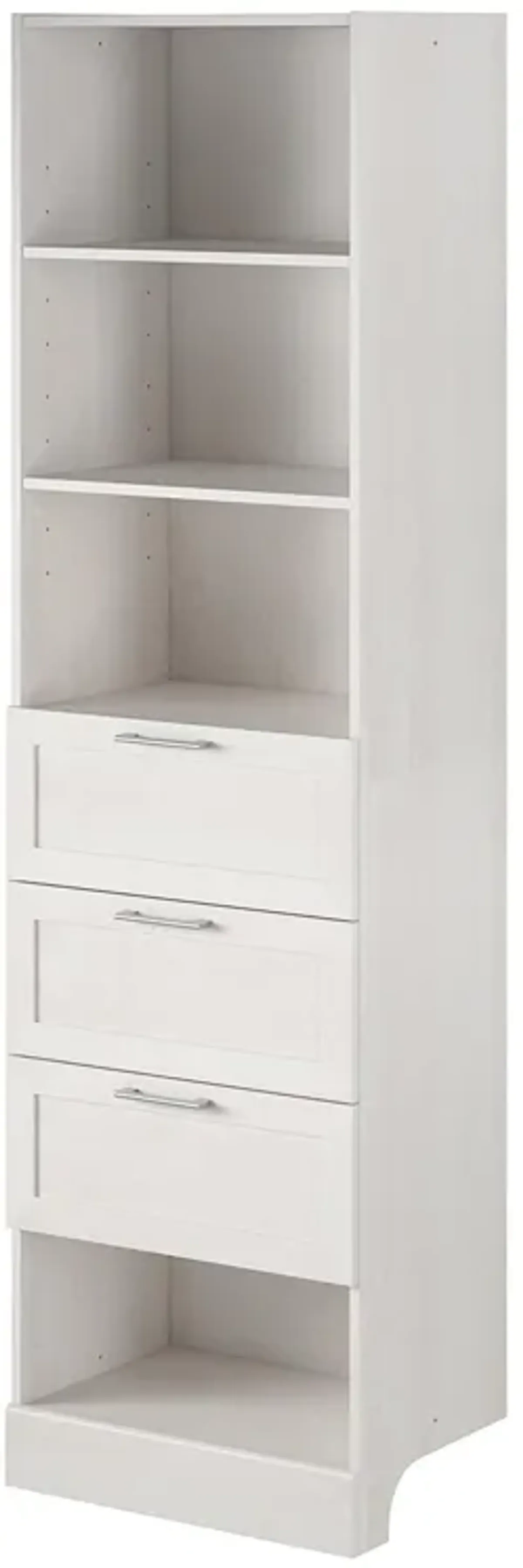 Elba 3 Drawer Modular Closet Unit, Ivory Oak