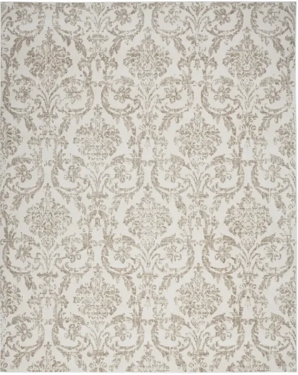 Jubilant JUB09 Ivory/Beige 7'10" x 9'10" Rug
