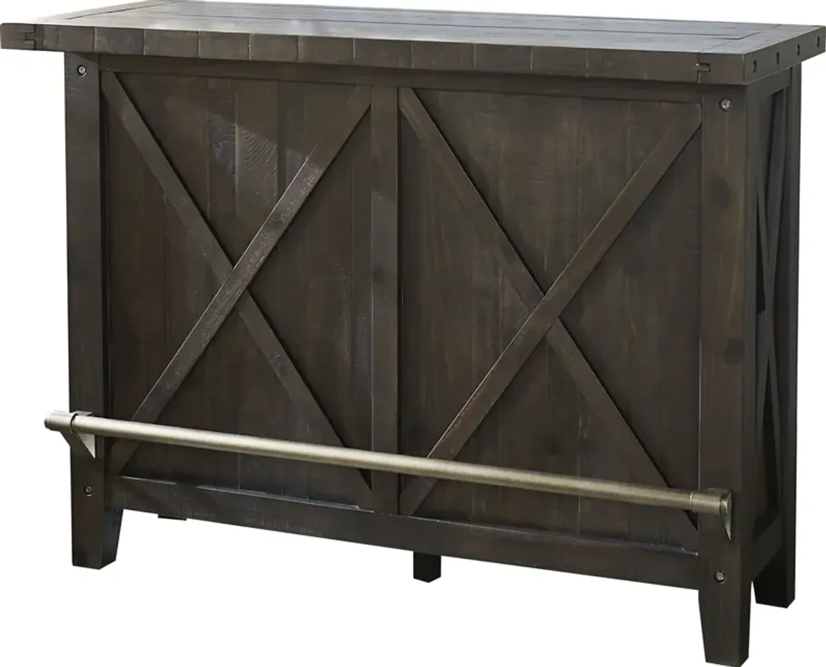 Yosemite Solid Wood Bar Table in Cafe