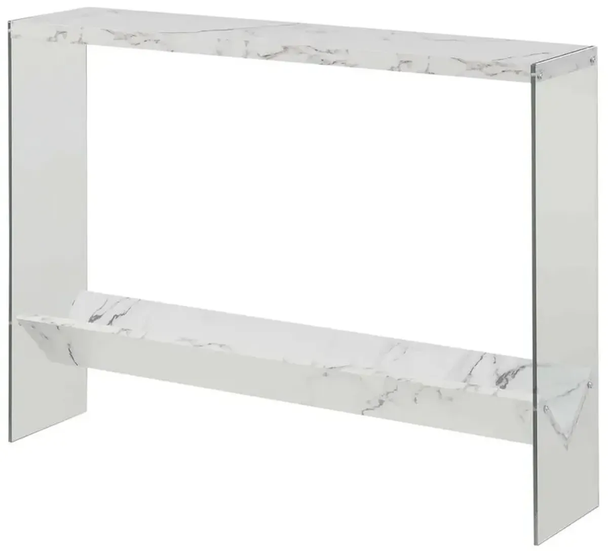 Convenience Concepts SoHo V Console Table with Shelf, R4-0551