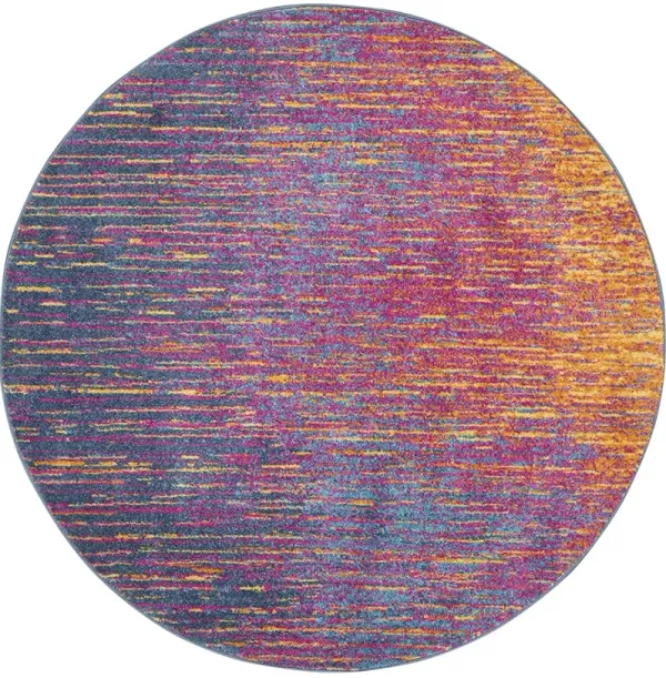Passion PSN09 Multicolor 4' x Round Rug